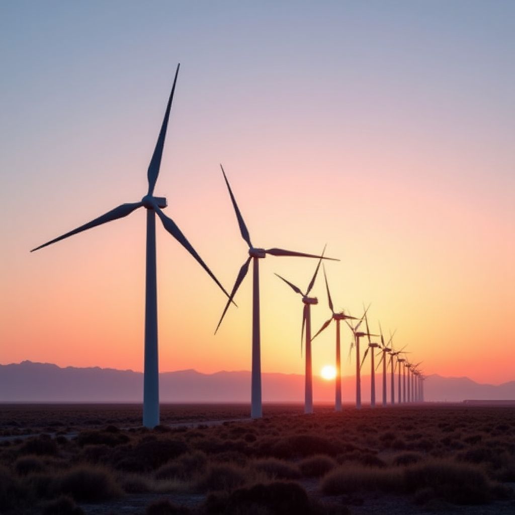 Parque eólico de YPF Luz en la Patagonia